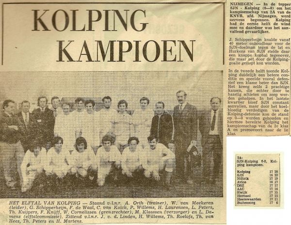 FC Kolping kampioensteam